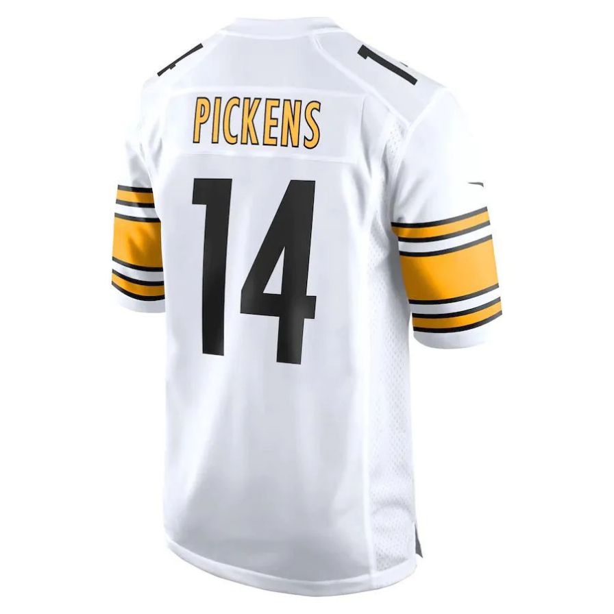 Custom #14 White PIT Football Shirt Top