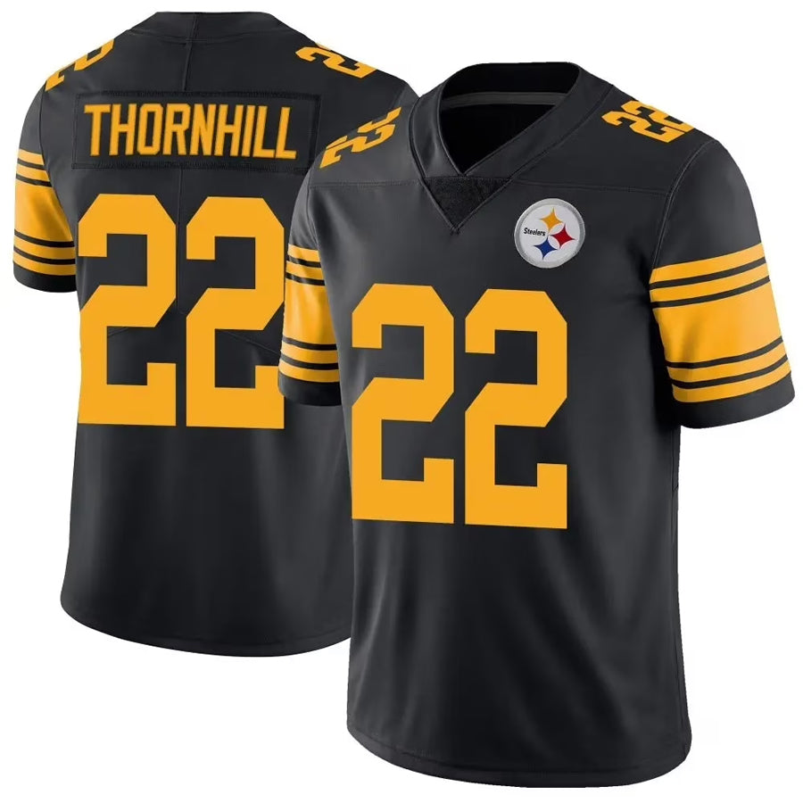 Custom #22 Black PIT Football Shirt Top