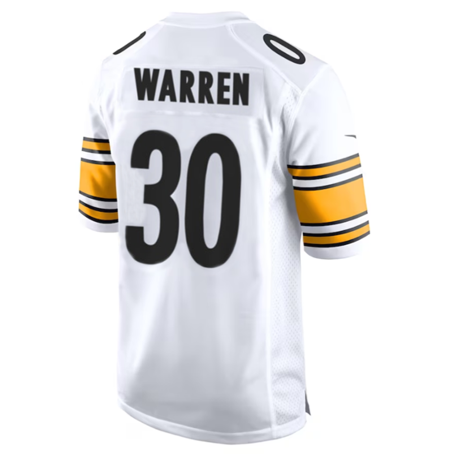 Custom #30 White PIT Football Shirt Top