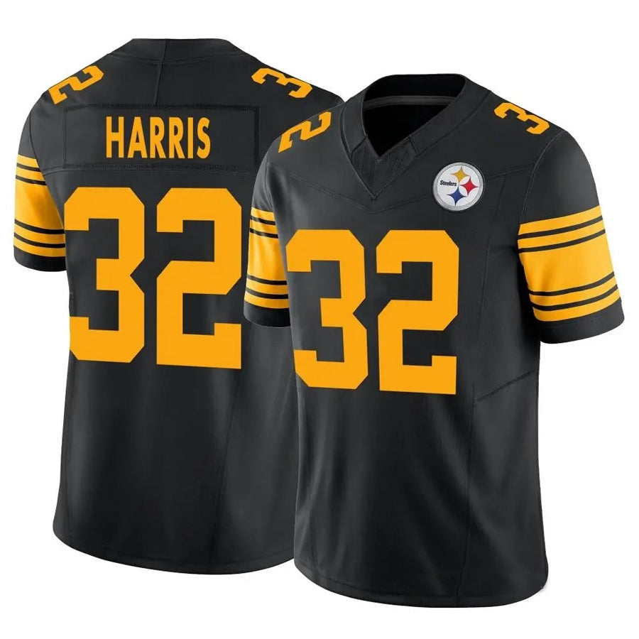 Custom #32 Black PIT Football Shirt Top