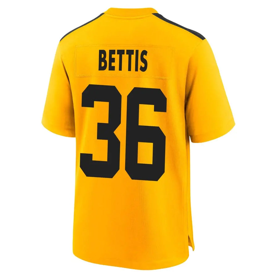 Custom #36 Gold PIT Football Shirt Top