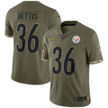 Custom #36 Olive PIT Football Shirt Top