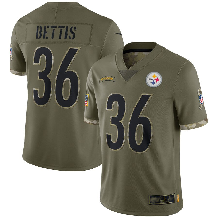 Custom #36 Olive PIT Football Shirt Top