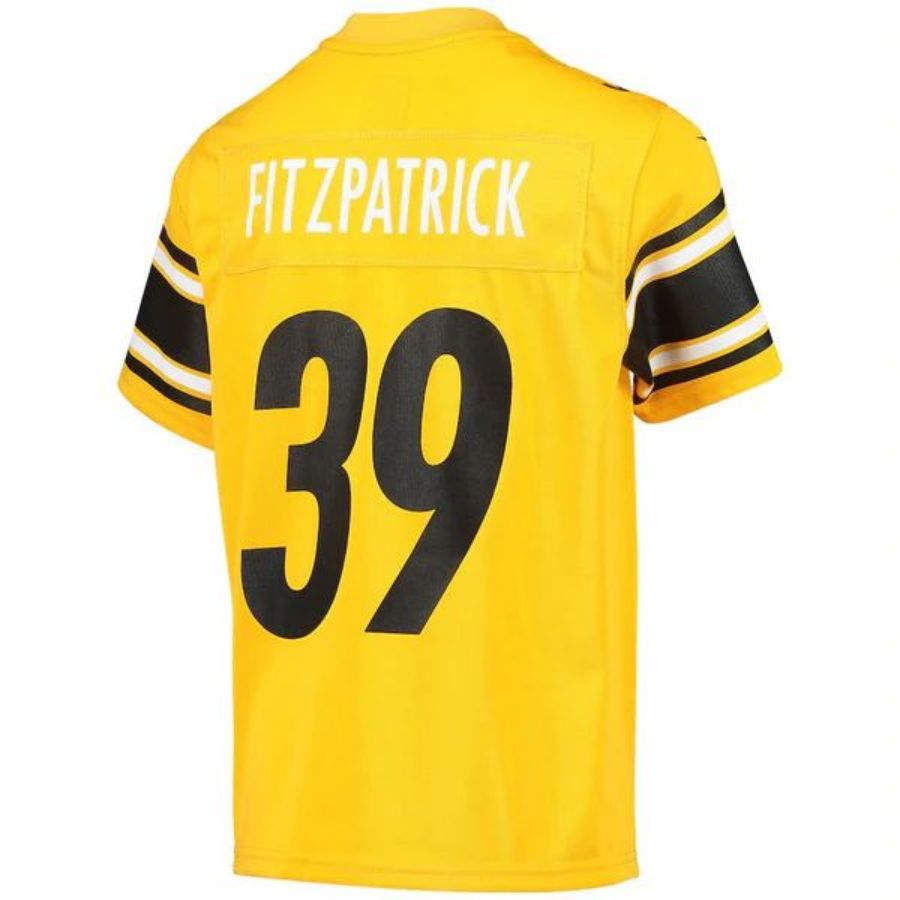 Custom #39 Gold PIT Football Shirt Top