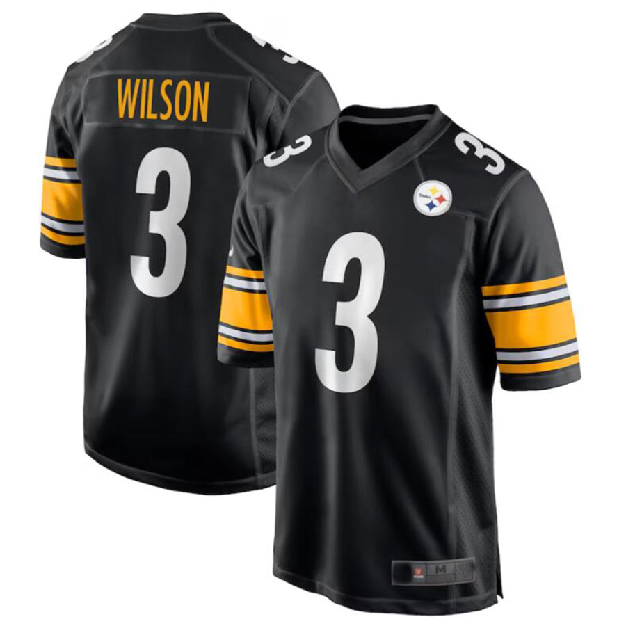 Custom #3 Black PIT Football Shirt Top