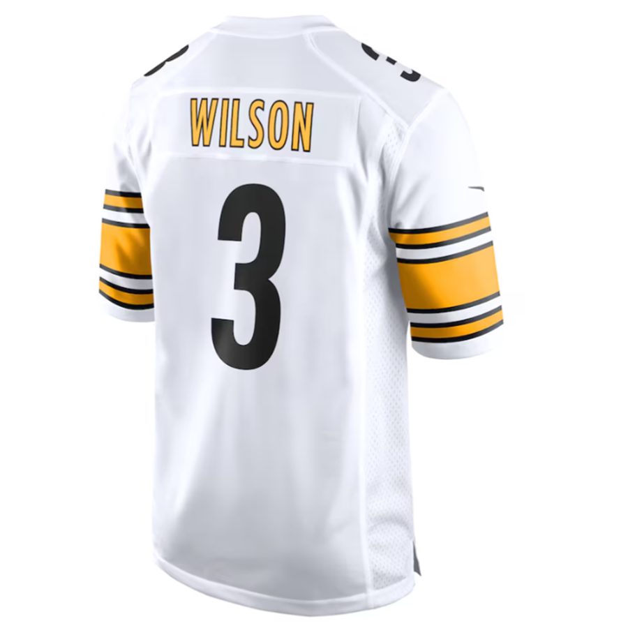 Custom #3 White PIT Football Shirt Top