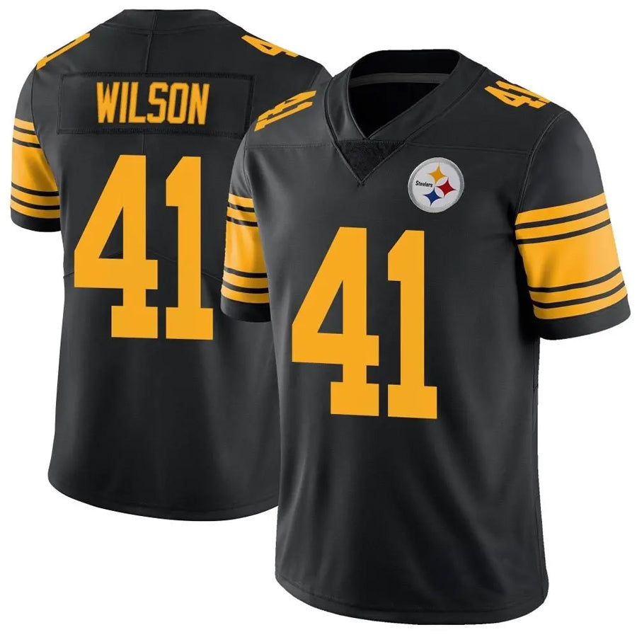 Custom #41 Black PIT Football Shirt Top