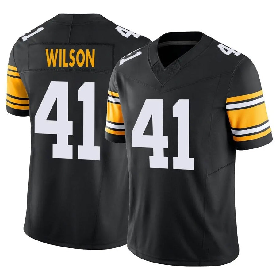Custom #41 Black PIT Football Shirt Top