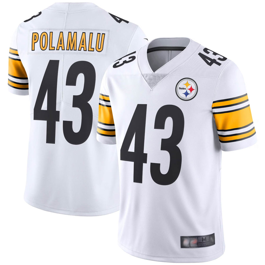 Custom #43 White PIT Football Shirt Top