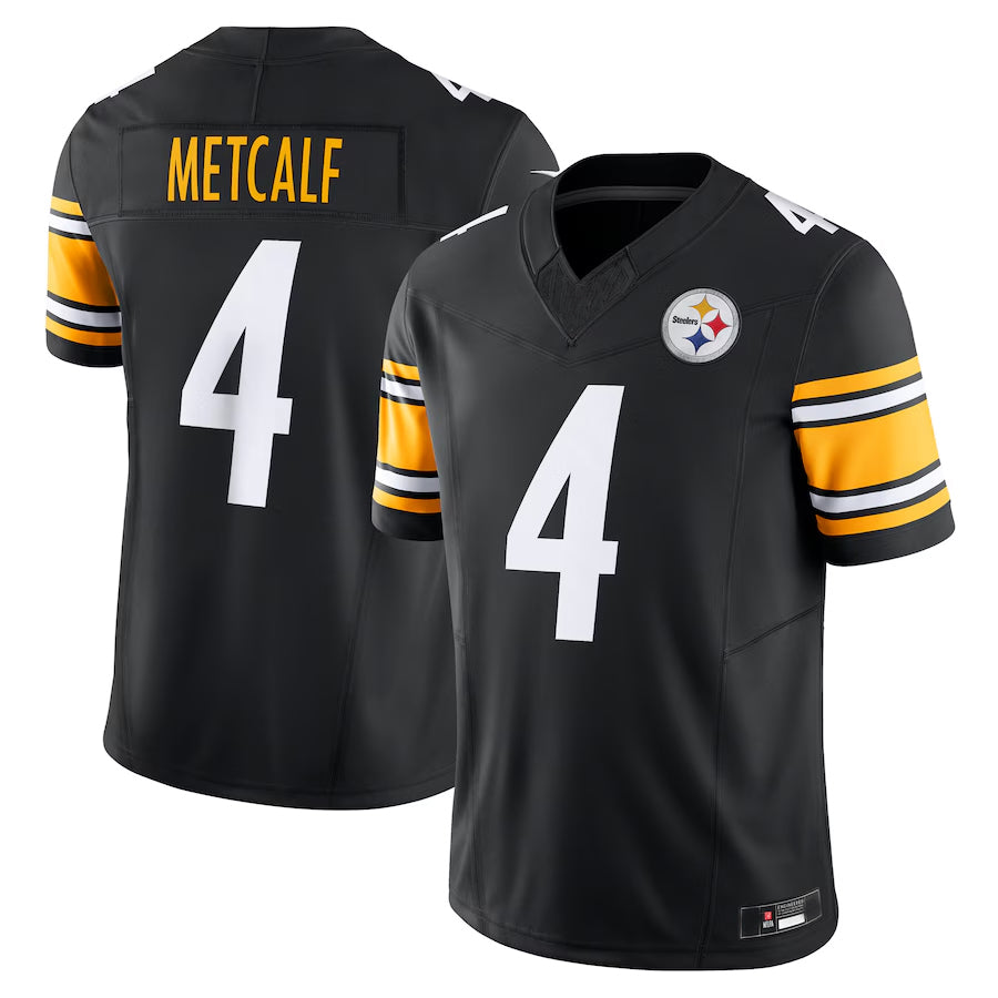 Custom #4 Black PIT Football Shirt Top