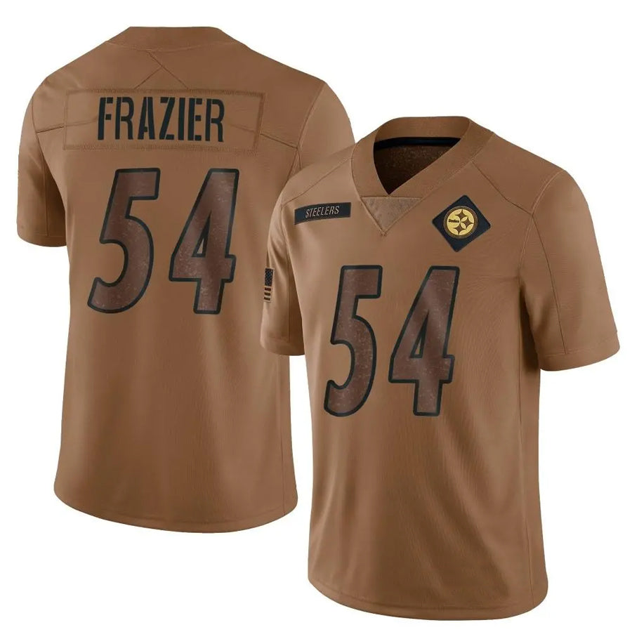 P.Steelers #54 Zach Frazier Player Brown Salute To Service Limited Football Jerseys