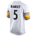 Custom #5 White PIT Football Shirt Top