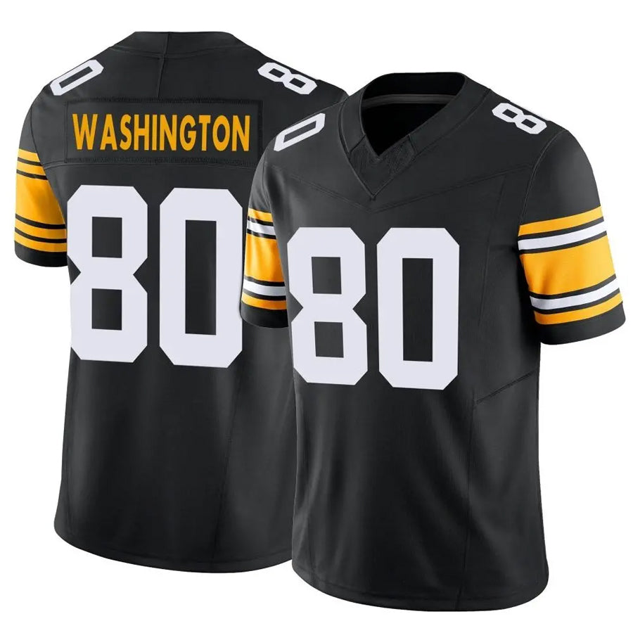 Custom #80 Black PIT Football Shirt Top