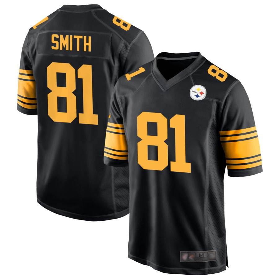 Custom #81 Black PIT Football Shirt Top