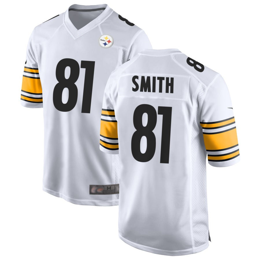 Custom #81 White PIT Football Shirt Top