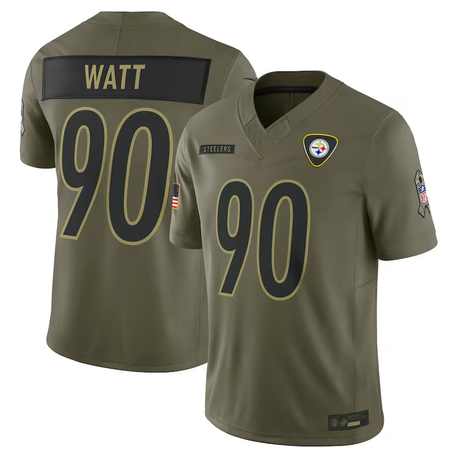 Custom #90 Olive PIT Football Shirt Top