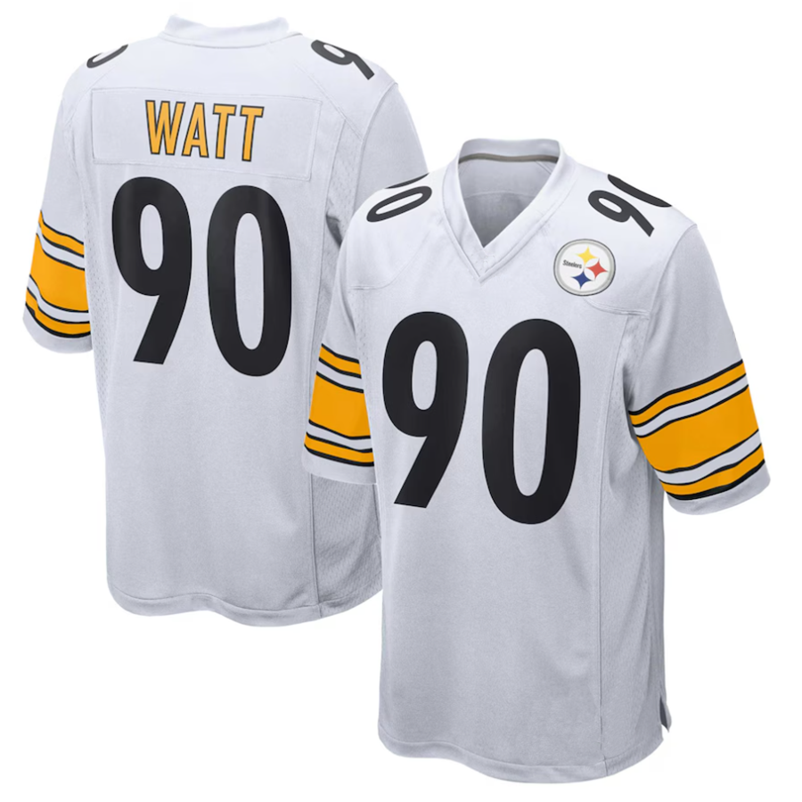 Custom #90 White PIT Football Shirt Top