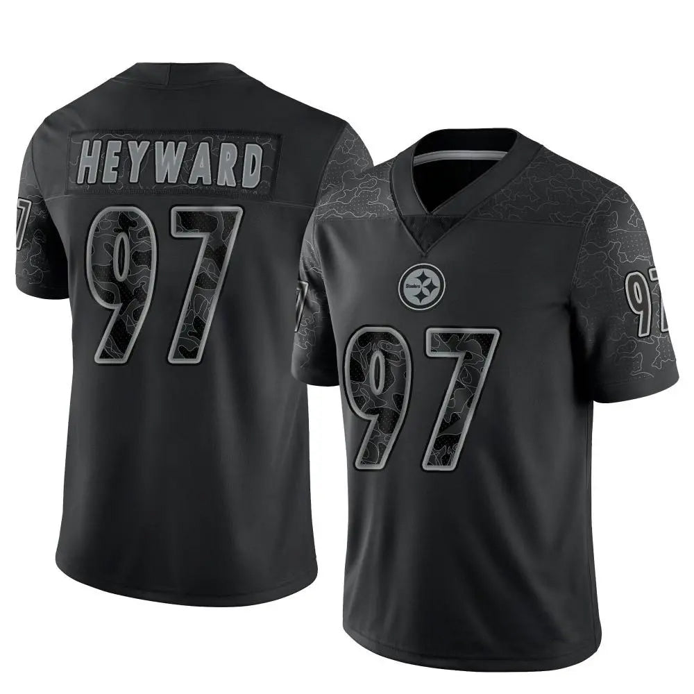 Custom #97 Black PIT Football Shirt Top