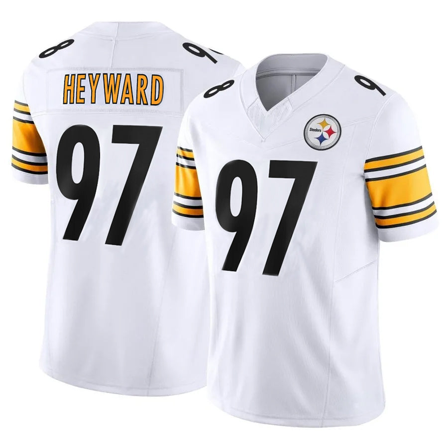 Custom #97 White PIT Football Shirt Top