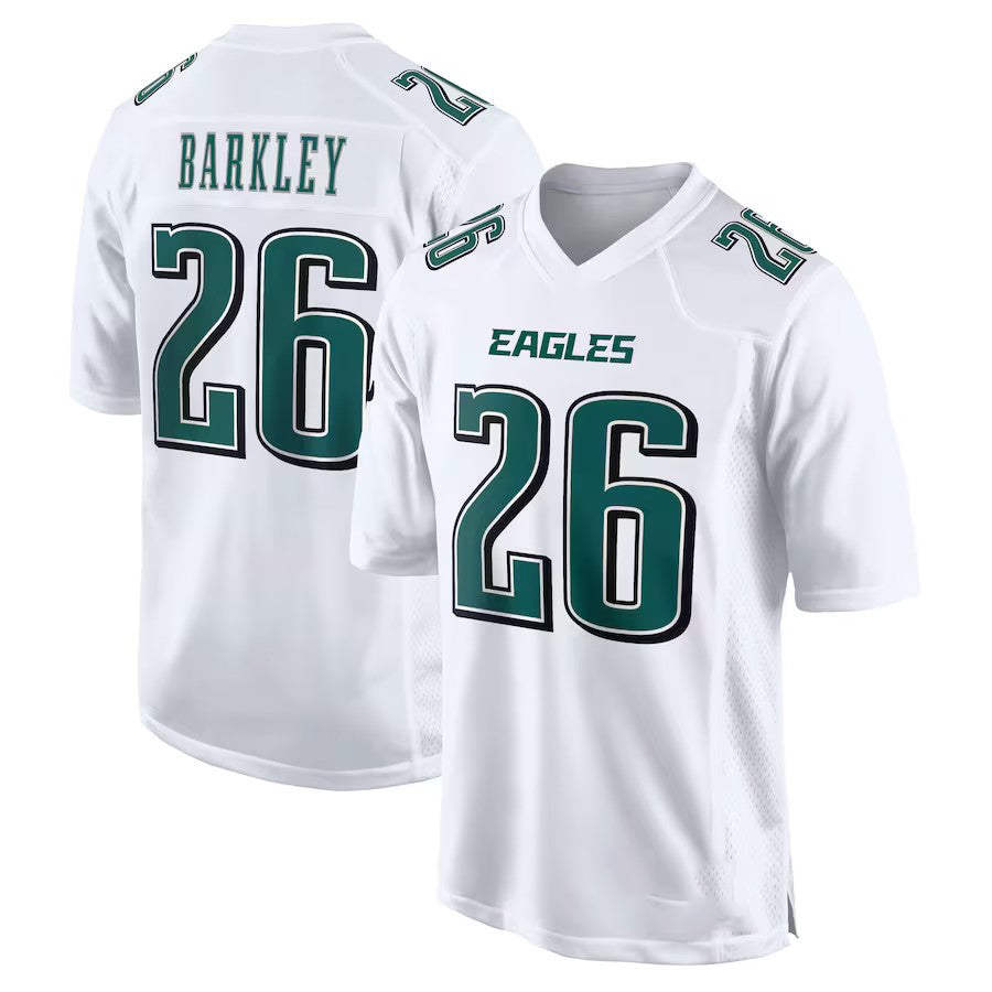 Custom #26 White PHI Football Shirt Top