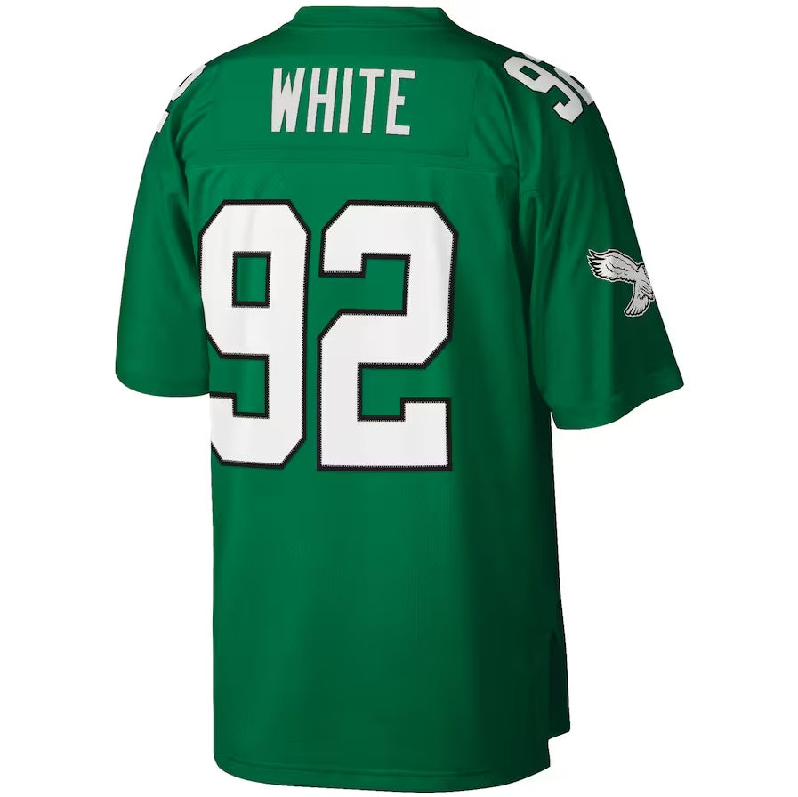 Custom #92 White 1990 PHI Football Shirt Top