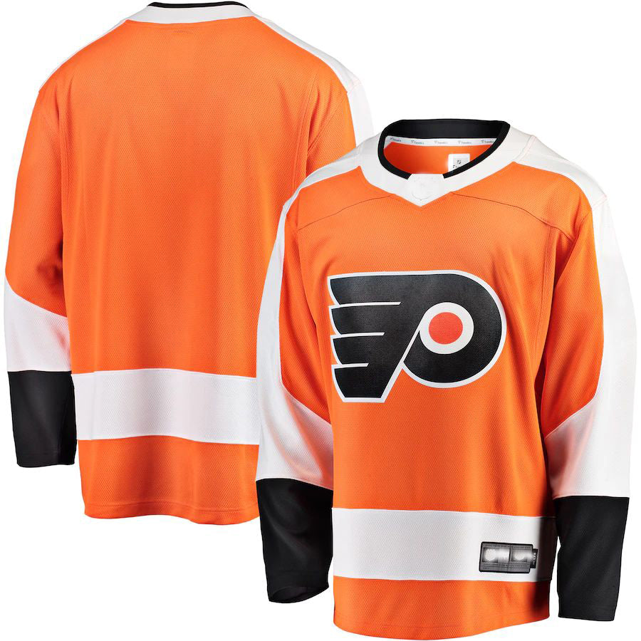 P.Flyers Supporters Branded Breakaway Home Jersey Orange Stitched American Hockey Jerseys
