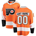 Custom P.Flyers Supporters Branded Home Breakaway  Orange Stitched American Hockey Jerseys