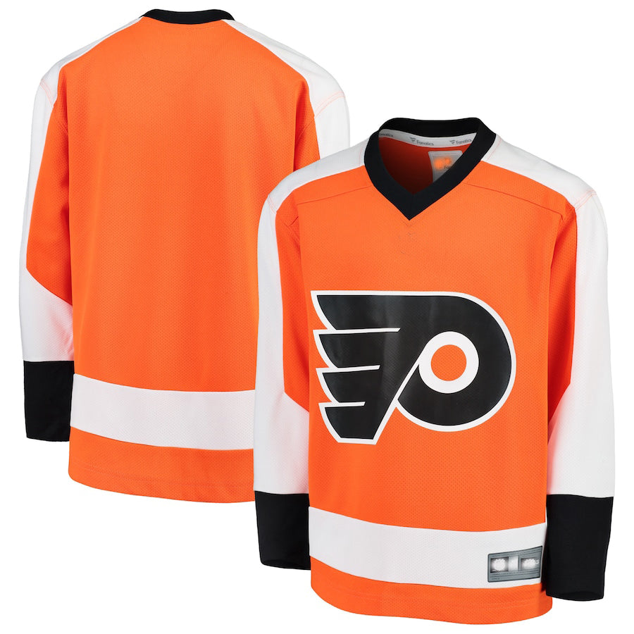 P.Flyers Supporters Branded Home Replica Blank Jersey Orange Stitched American Hockey Jerseys