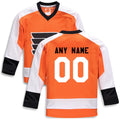Custom P.Flyers Supporters Branded Home Replica  Orange Stitched American Hockey Jerseys