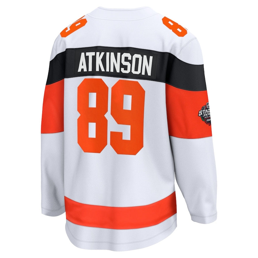 Custom #89 White PHI Hockey Shirt Top