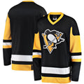 P.Penguins Supporters Branded Premier Breakaway Heritage Blank Jersey Black Stitched American Hockey Jerseys