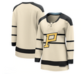 P.Penguins Supporters Branded 2023 Winter Classic Blank Jersey - Cream Stitched American Hockey Jerseys