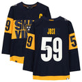N.Predators #59 Roman Josi Supporters Authentic Autographed 2022 Stadium Series Jersey Navy Stitched American Hockey Jerseys