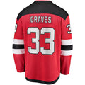 NJ.Devils #33 Ryan Graves Supporters Branded Breakaway Player Jersey Red Stitched American Hockey Jerseys