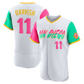 Custom #11 White City Connect SD Baseball Shirt Top