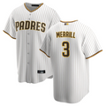 Custom #3 White SD Baseball Shirt Top