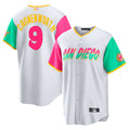 Custom #9 City Connect SD Baseball Shirt Top