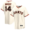 Custom #14 Cream SF Baseball Shirt Top