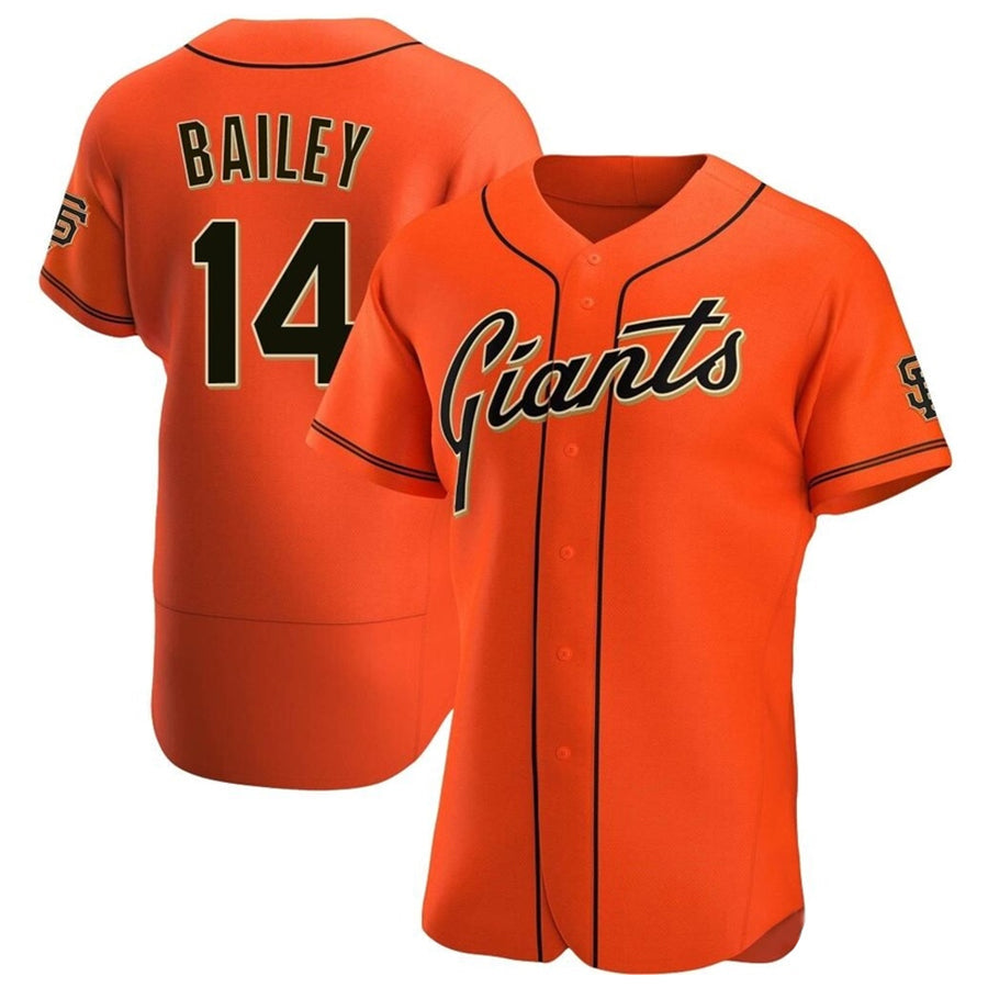 Custom #14 Orange SF Baseball Shirt Top