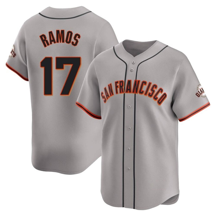 Custom #17 Gray SF Baseball Shirt Top