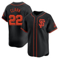 Custom #22 Black SF Baseball Shirt Top