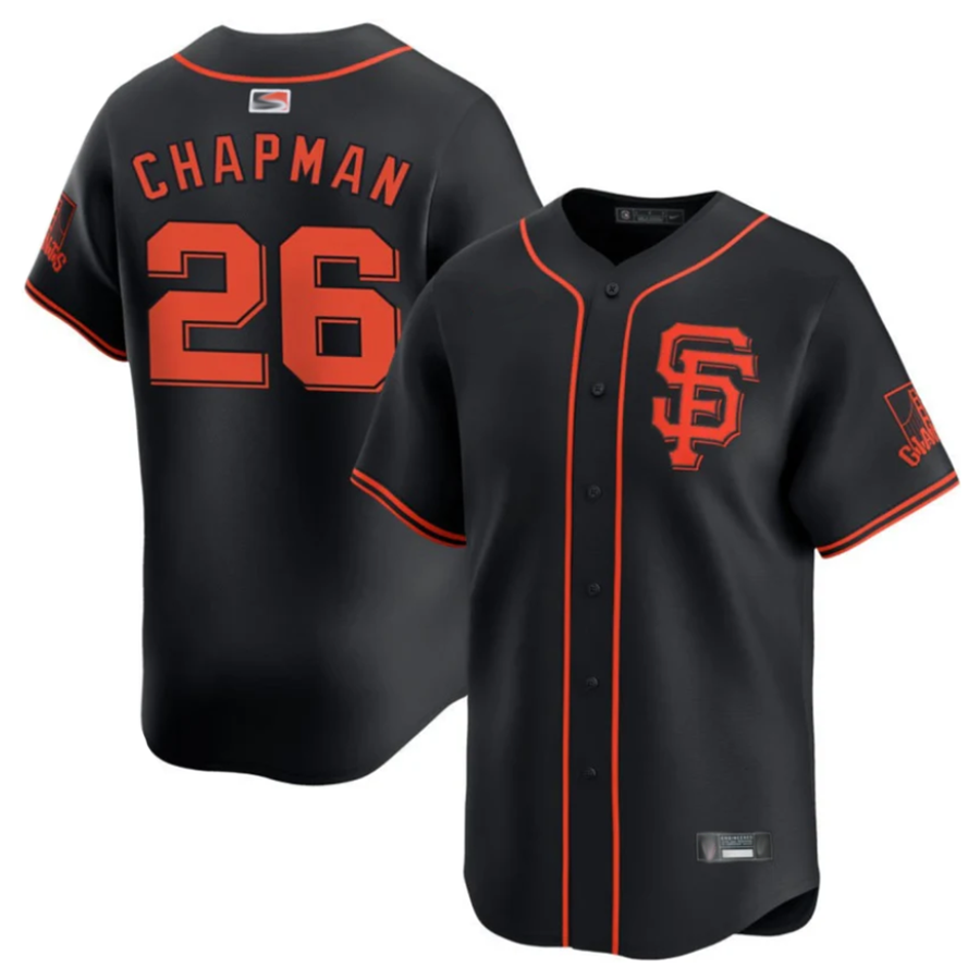 Custom #26 Black SF Baseball Shirt Top