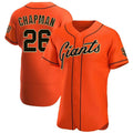 Custom #26 Orange SF Baseball Shirt Top