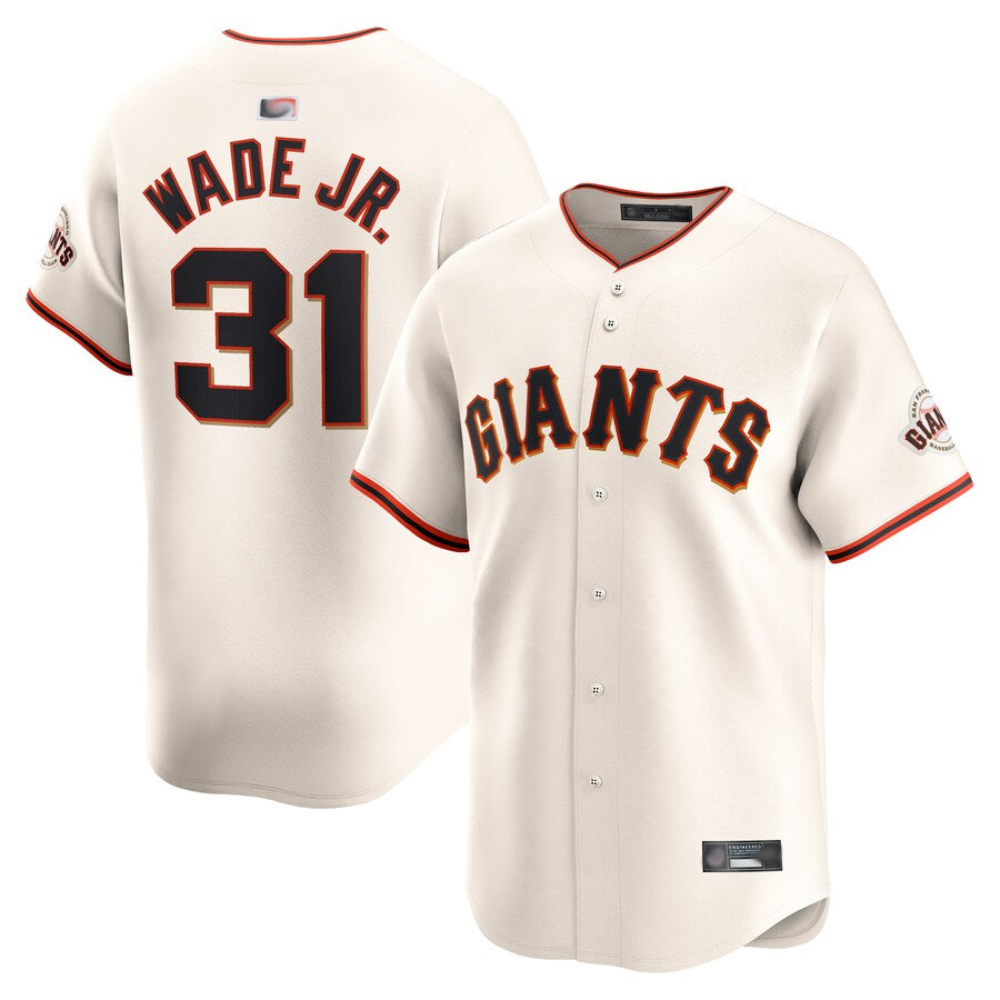 Custom #31 Cream SF Baseball Shirt Top