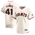 Custom #41 Cream SF Baseball Shirt Top