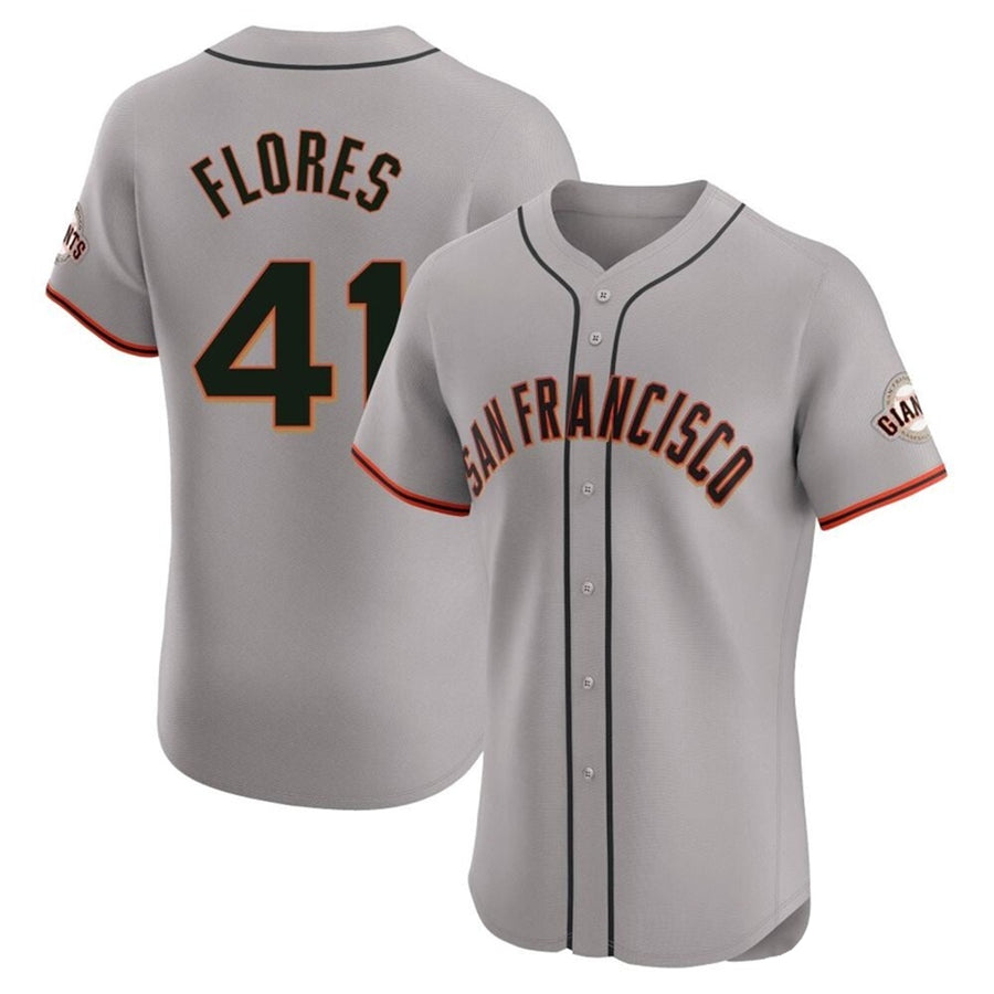 Custom #41 Gray SF Baseball Shirt Top