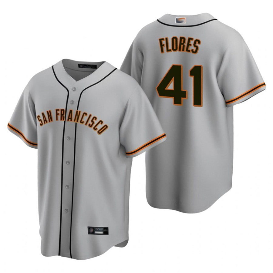 Custom #41 Gray SF Baseball Shirt Top