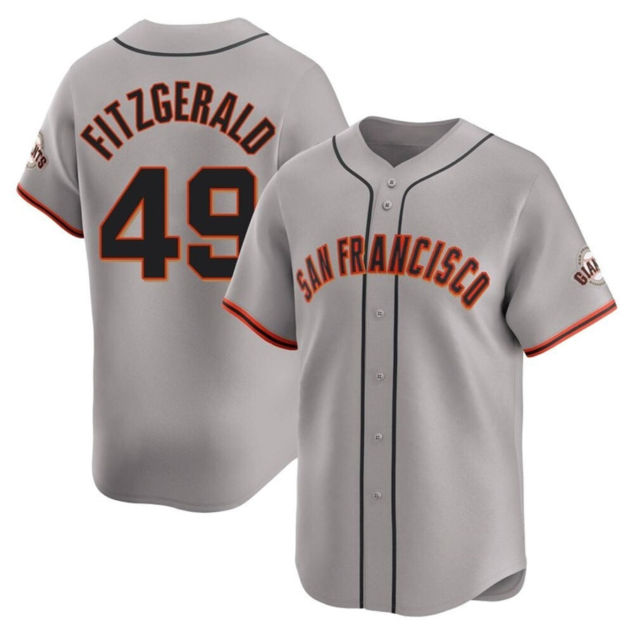 Custom #49 Gray SF Baseball Shirt Top