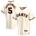 Custom #5 Cream SF Baseball Shirt Top