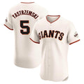 Custom #5 Cream SF Baseball Shirt Top